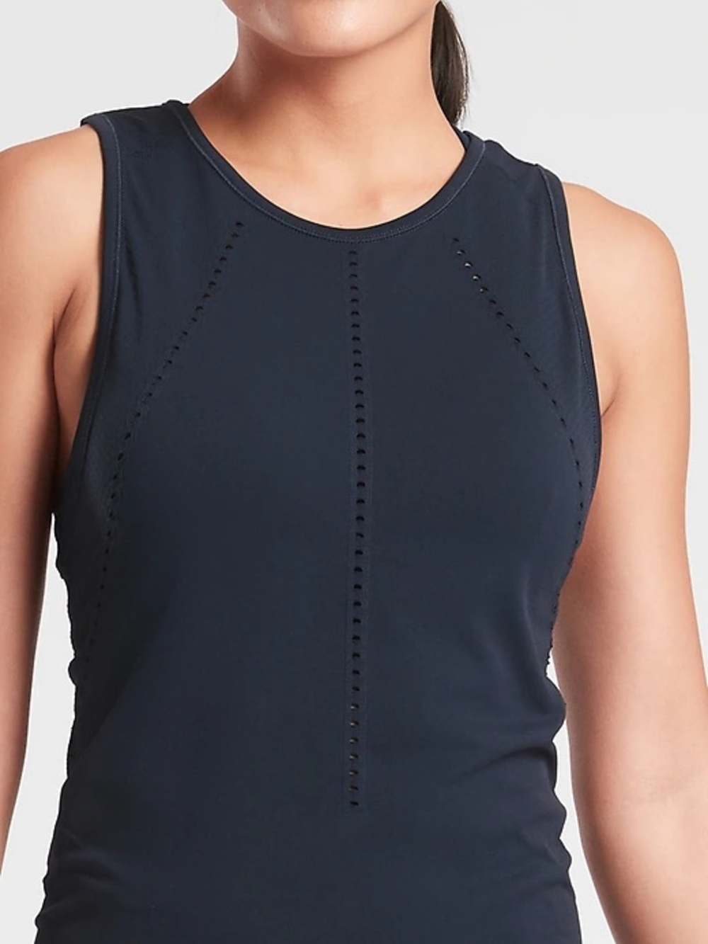 Athleta Sleeveless Black Athletic Tank Top